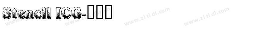 Stencil ICG字体转换